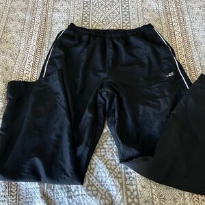 bcg Black Men's Jogger Sweatpants with White Side Stripe